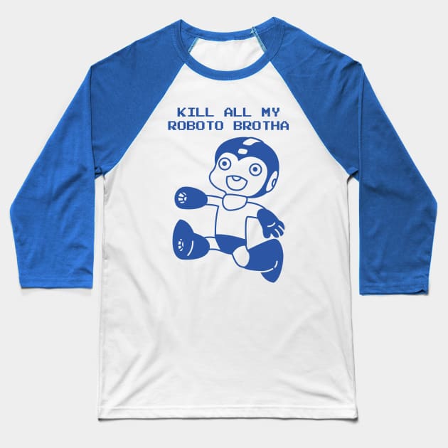 Oblivious Megaman Baseball T-Shirt by chikoristore